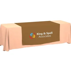 Serged 8-foot Closed-Back Table Throw and Runner Kit - 24 hr