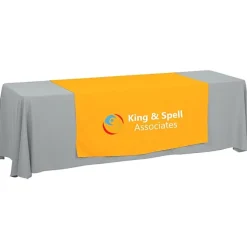 Serged 8-foot Closed-Back Table Throw and Runner Kit - 24 hr
