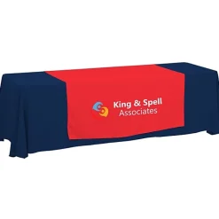 Serged 8-foot Closed-Back Table Throw and Runner Kit - 24 hr