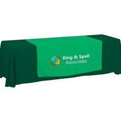 Serged 8-foot Closed-Back Table Throw and Runner Kit - 24 hr