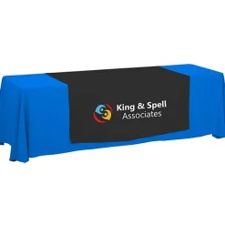 Serged 8-foot Closed-Back Table Throw and Runner Kit - 24 hr
