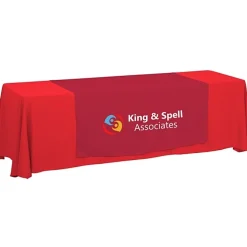 Serged 8-foot Closed-Back Table Throw and Runner Kit - 24 hr