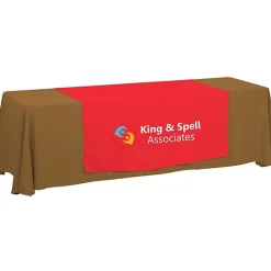 Serged 8-foot Closed-Back Table Throw and Runner Kit - 24 hr