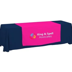 Serged 8-foot Closed-Back Table Throw and Runner Kit - 24 hr