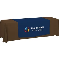 Serged 8-foot Closed-Back Table Throw and Runner Kit - 24 hr