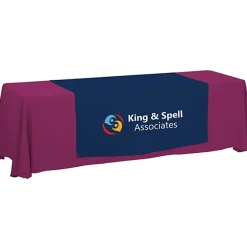 Serged 8-foot Closed-Back Table Throw and Runner Kit - 24 hr