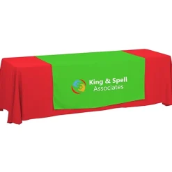 Serged 8-foot Closed-Back Table Throw and Runner Kit - 24 hr