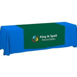 Serged 8-foot Closed-Back Table Throw and Runner Kit - 24 hr
