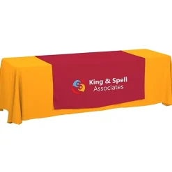 Serged 8-foot Closed-Back Table Throw and Runner Kit - 24 hr