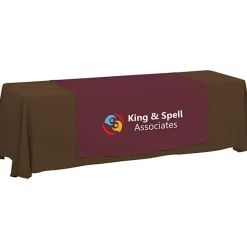 Serged 8-foot Closed-Back Table Throw and Runner Kit - 24 hr