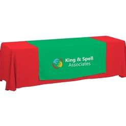 Serged 8-foot Closed-Back Table Throw and Runner Kit - 24 hr