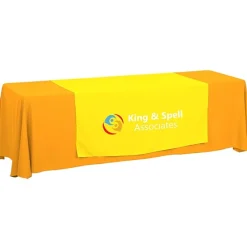 Serged 8-foot Closed-Back Table Throw and Runner Kit - 24 hr