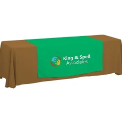 Serged 8-foot Closed-Back Table Throw and Runner Kit - 24 hr