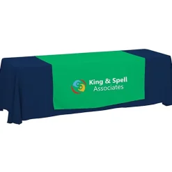 Serged 8-foot Closed-Back Table Throw and Runner Kit - 24 hr