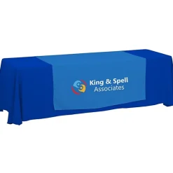 Serged 8-foot Closed-Back Table Throw and Runner Kit - 24 hr
