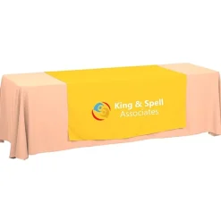 Serged 8-foot Closed-Back Table Throw and Runner Kit - 24 hr