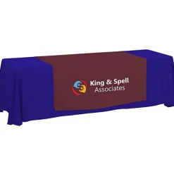 Serged 8-foot Closed-Back Table Throw and Runner Kit - 24 hr