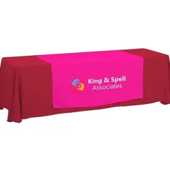 Serged 8-foot Closed-Back Table Throw and Runner Kit - 24 hr