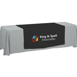 Serged 8-foot Closed-Back Table Throw and Runner Kit - 24 hr