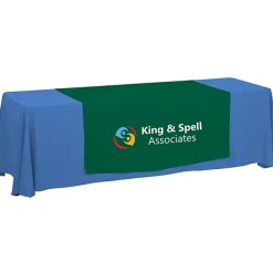 Serged 8-foot Closed-Back Table Throw and Runner Kit - 24 hr