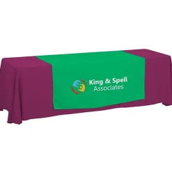Serged 8-foot Closed-Back Table Throw and Runner Kit - 24 hr