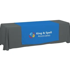 Serged 8-foot Closed-Back Table Throw and Runner Kit - 24 hr