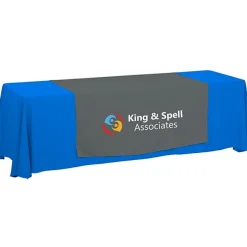 Serged 8-foot Closed-Back Table Throw and Runner Kit - 24 hr