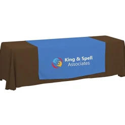 Serged 8-foot Closed-Back Table Throw and Runner Kit - 24 hr