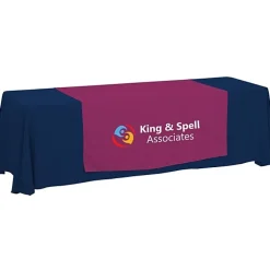 Serged 8-foot Closed-Back Table Throw and Runner Kit - 24 hr