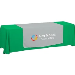 Serged 8-foot Closed-Back Table Throw and Runner Kit - 24 hr