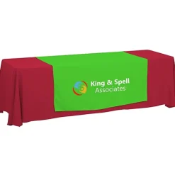 Serged 8-foot Closed-Back Table Throw and Runner Kit - 24 hr