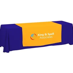 Serged 8-foot Closed-Back Table Throw and Runner Kit - 24 hr