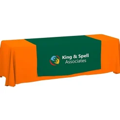 Serged 8-foot Closed-Back Table Throw and Runner Kit - 24 hr