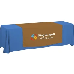 Serged 8-foot Closed-Back Table Throw and Runner Kit - 24 hr