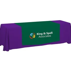 Serged 8-foot Closed-Back Table Throw and Runner Kit - 24 hr