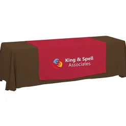 Serged 8-foot Closed-Back Table Throw and Runner Kit - 24 hr