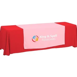 Serged 8-foot Closed-Back Table Throw and Runner Kit - 24 hr
