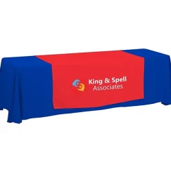 Serged 8-foot Closed-Back Table Throw and Runner Kit - 24 hr