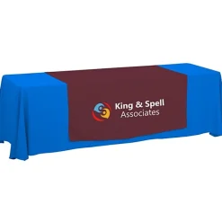 Serged 8-foot Closed-Back Table Throw and Runner Kit - 24 hr