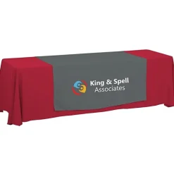 Serged 8-foot Closed-Back Table Throw and Runner Kit - 24 hr