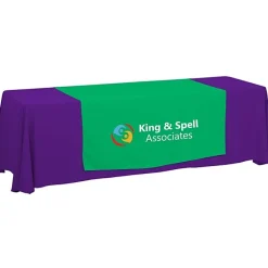 Serged 8-foot Closed-Back Table Throw and Runner Kit - 24 hr