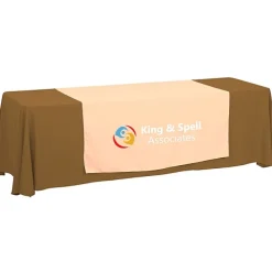 Serged 8-foot Closed-Back Table Throw and Runner Kit - 24 hr