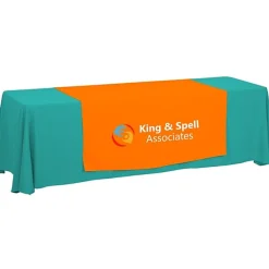 Serged 8-foot Closed-Back Table Throw and Runner Kit - 24 hr