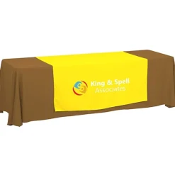 Serged 8-foot Closed-Back Table Throw and Runner Kit - 24 hr