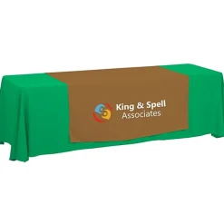 Serged 8-foot Closed-Back Table Throw and Runner Kit - 24 hr