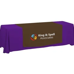 Serged 8-foot Closed-Back Table Throw and Runner Kit - 24 hr