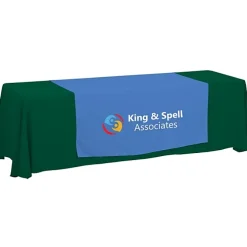 Serged 8-foot Closed-Back Table Throw and Runner Kit - 24 hr
