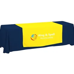 Serged 8-foot Closed-Back Table Throw and Runner Kit - 24 hr