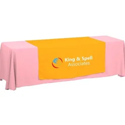 Serged 8-foot Closed-Back Table Throw and Runner Kit - 24 hr
