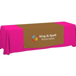 Serged 8-foot Closed-Back Table Throw and Runner Kit - 24 hr